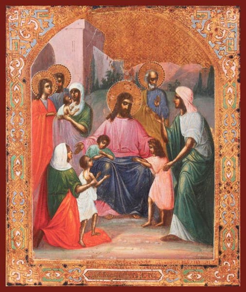 Christ Blessing The Children - Icons