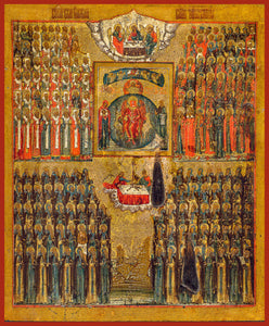 Synaxis of the Wonderworkers of Russia Orthodox icon