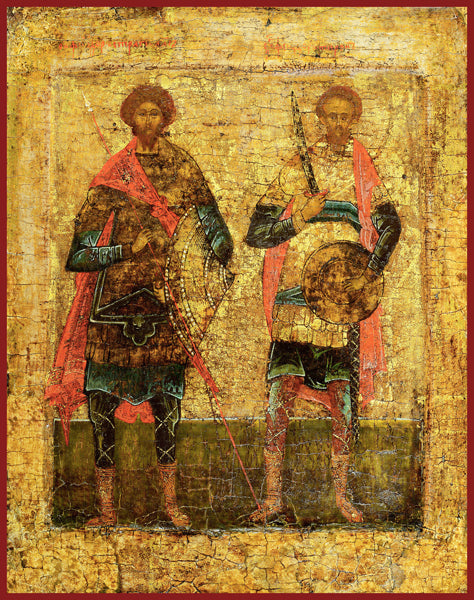 Sts. Theodore Stratelates and Thedore Tyro Orthodox icon