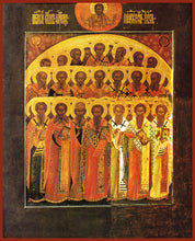 Load image into Gallery viewer, Synaxis of the Holy Fathers Orthodox Icon