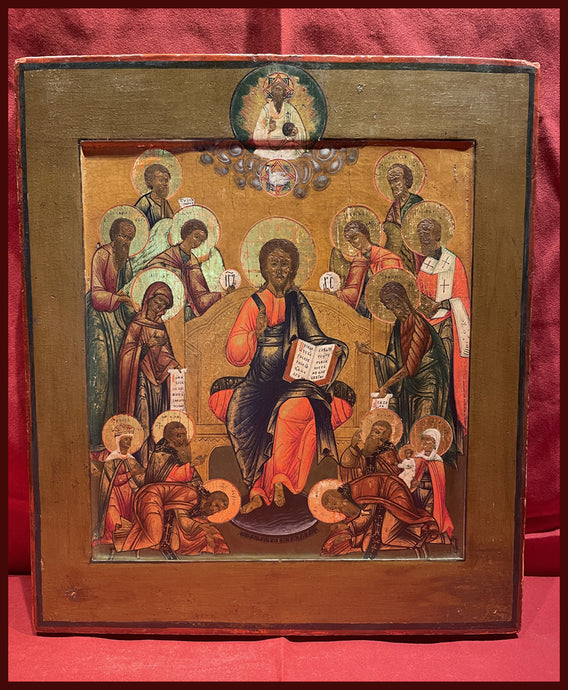 Christ Enthroned with Full Deisis