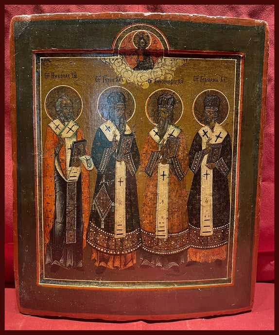 Sts. Nicholas, Barsanuphius of Tver, Guri and Herman of Kazan