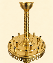Load image into Gallery viewer, Brass Candle Stand - 15 Candles