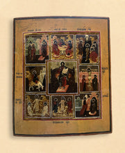 Load image into Gallery viewer, Christ Enthroned with Feasts