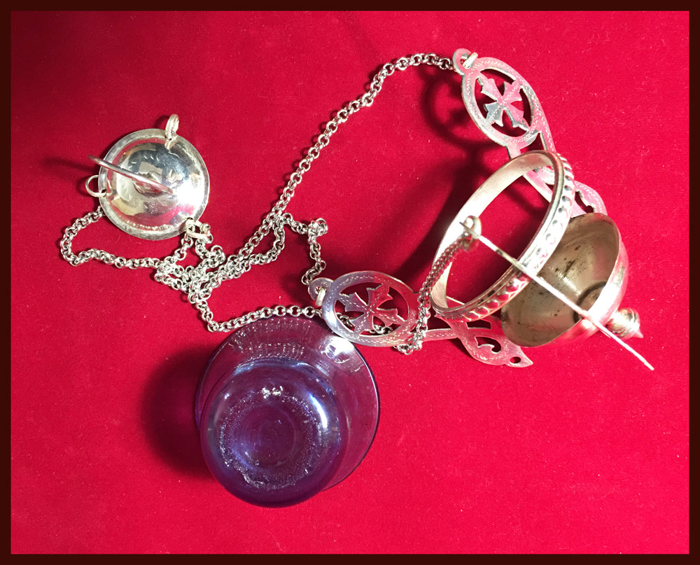 Antique Orthodox Vigil Lamp