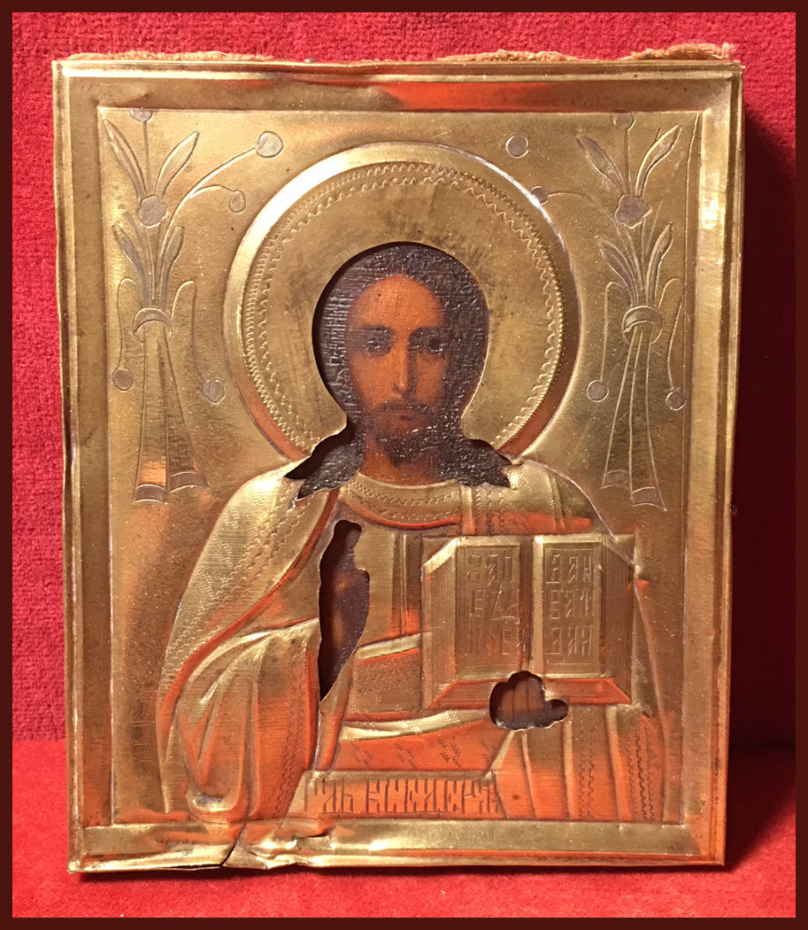 Christ the Savior antique russian icon