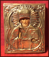 Load image into Gallery viewer, St. Nicholas of Myra antique russian icon