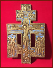 Load image into Gallery viewer, Authentic antique metal icon of the Holy Cross