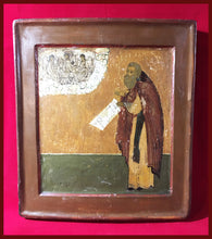 Load image into Gallery viewer, st Sergius antique russian icon