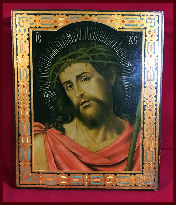 christ the bridegroom antique russian icon