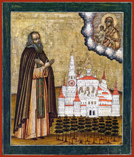 Load image into Gallery viewer, St. Joseph Volokolamsk Russian Orthodox Icon 