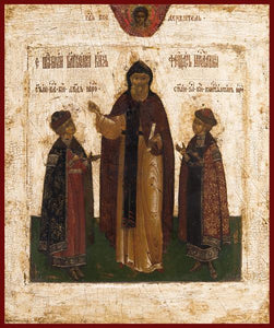 Sts. Feodor, David and Constantine orthodox icon