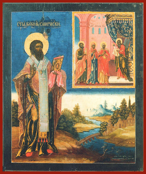 St. Vukol Bishop of Smyrna Orthodox Icon