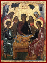 Load image into Gallery viewer, byzantine Greek Orthodox icon holy trinity