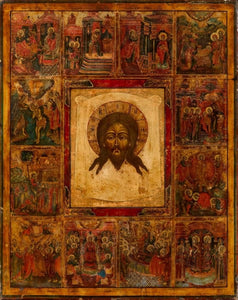 Christ Not Made With Hands And Scenes - Icons