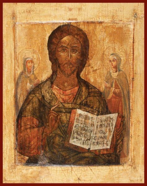 Christ The Savior Martha And Mary - Icons