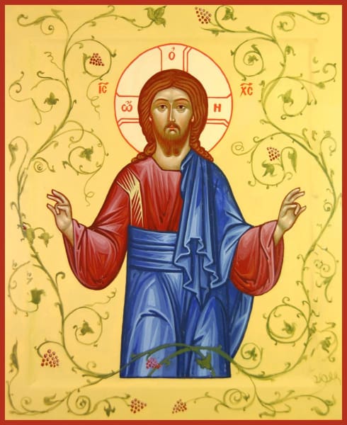 Christ The True Vine - Icons
