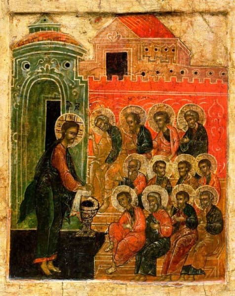 Christ Washing The Disciples Feet - Icons