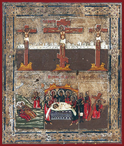 Crucifixion with Scenes Orthodox icon