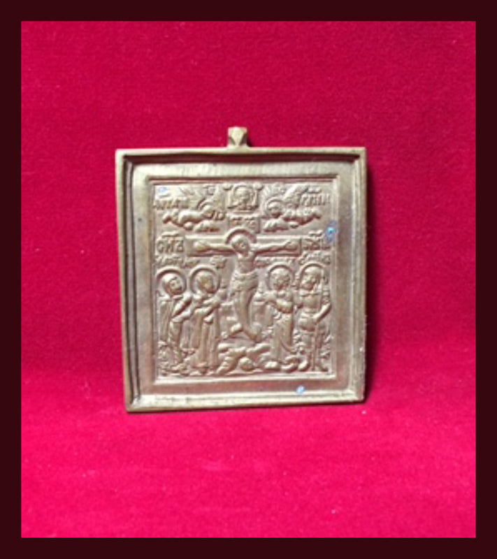 The Crucifixion antique icon
