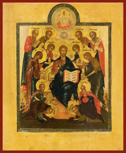 Deisis With Christ Enthroned - Icons