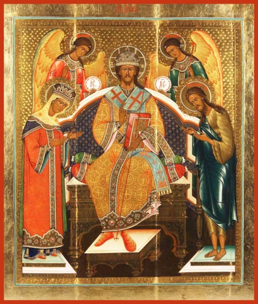 Deisis With Christ Enthroned - Icons
