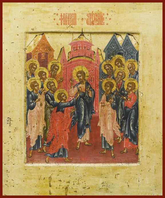 doubting of St. Thomas the Apostle orthodox icon