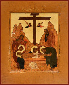Entombment of the Savior Orthodox Icon