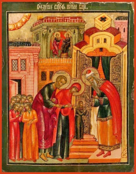 Entry Of The Mother Of God Into The Temple - Icons