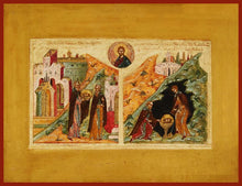 Load image into Gallery viewer, The First and Second Finding of the Head of St. John the Forerunner orthodox icon