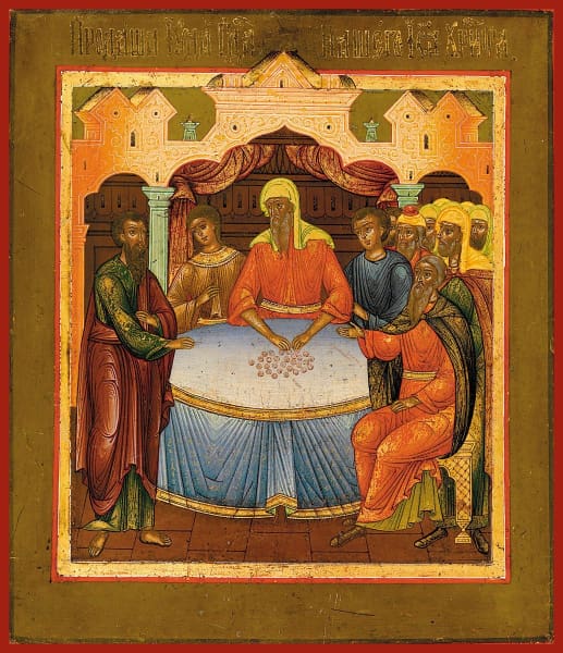 Judas Receiving Money - Icons