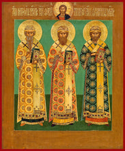 Load image into Gallery viewer, Sts. Cyprian, Photius and Phillip Russian Icon