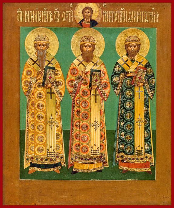 Sts. Cyprian, Photius and Phillip Russian Icon