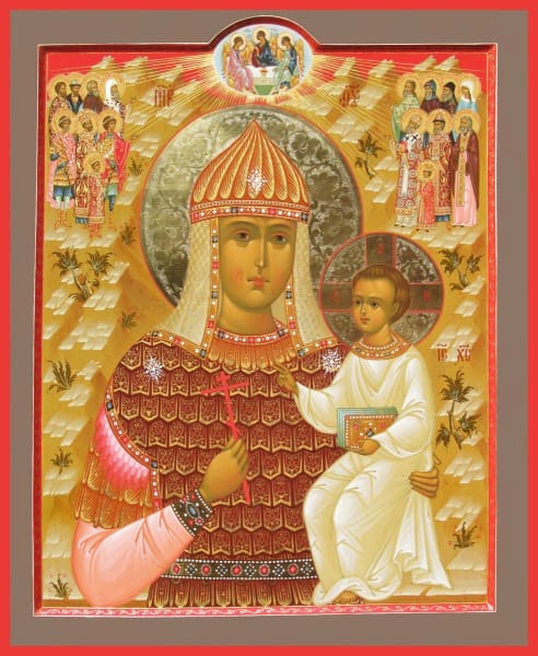 Mother Of God Stand For Christ To The Martyrs Cross - Icons