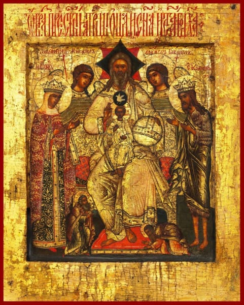 New Testament Trinity Deisis - Icons