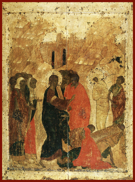 The Raising of Lazarus Orthodox Icon Roublev