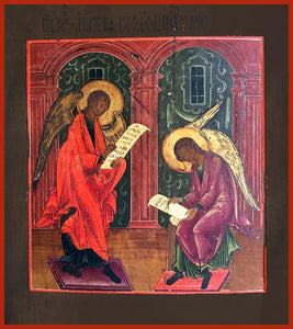 guardian angels recording good deeds orthodox icon