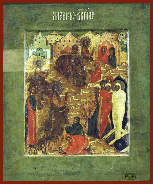 The Raising of Lazarus Orthodox Icon 