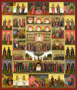 Ruler Of All With Scenes And Saints - Icons