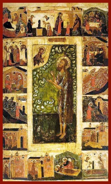St. Alexy The Man Of God With Scenes - Icons