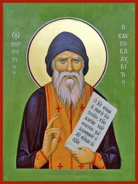 St. Porphyrius Of Kafsokalybia - Icons
