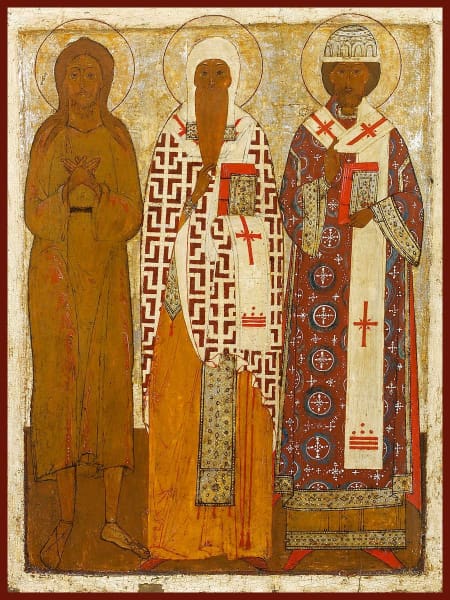 Sts. Alexy The Man Of God Isaiah Of Rostov And Phillip Of Moscow - Icons