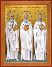 Load image into Gallery viewer, Sts. Ambrose Of Milan Athanasius The Great And Gregory - Icons