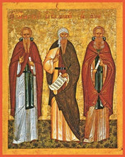 Load image into Gallery viewer, Sts. Arsenius The Great John Of The Ladder And John Of Damascus - Icons