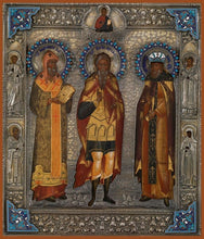 Load image into Gallery viewer, Sts. Athanasios The Patriarch Arefo The Martyr And Tsar Erezvon - Icons