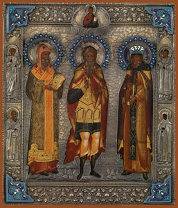 Sts. Athanasios The Patriarch Arefo The Martyr And Tsar Erezvon - Icons