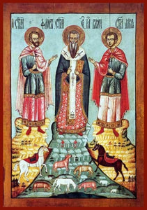 Sts. Blasius Of Sebaste Florus And Laurus - Icons