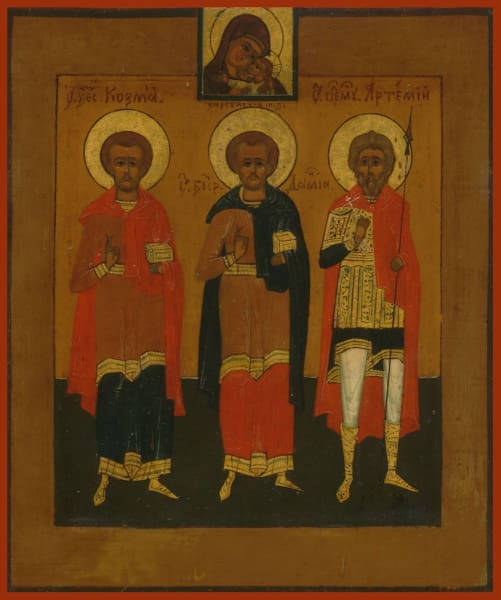 Sts. Cosmos Damien And Artemy - Icons