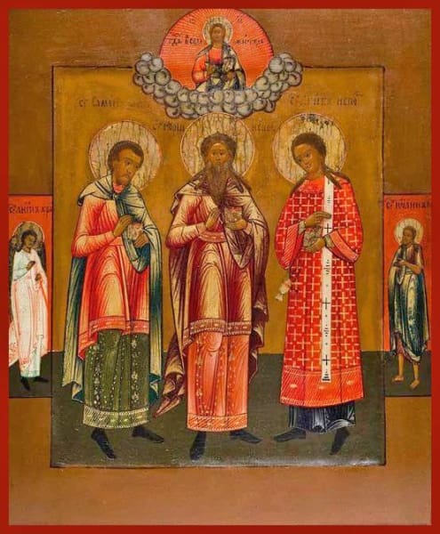 Sts. Gourius Samon And Abib - Icons