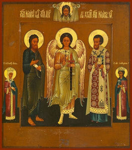 Sts. John The Forerunner John Chrysostom And Guardian Angel - Icons